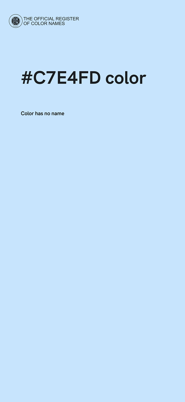 #C7E4FD color image