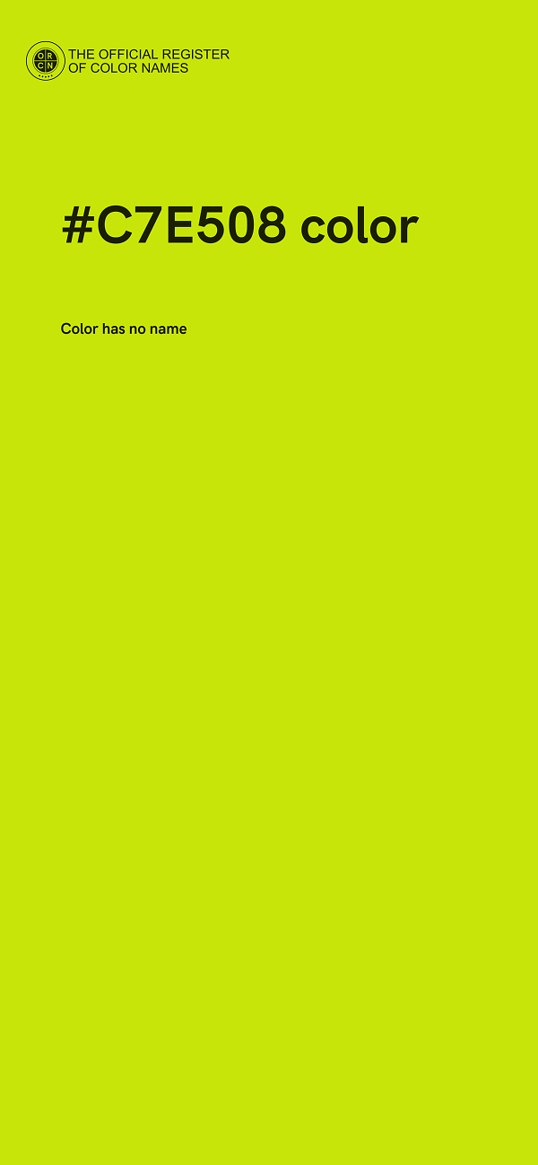 #C7E508 color image