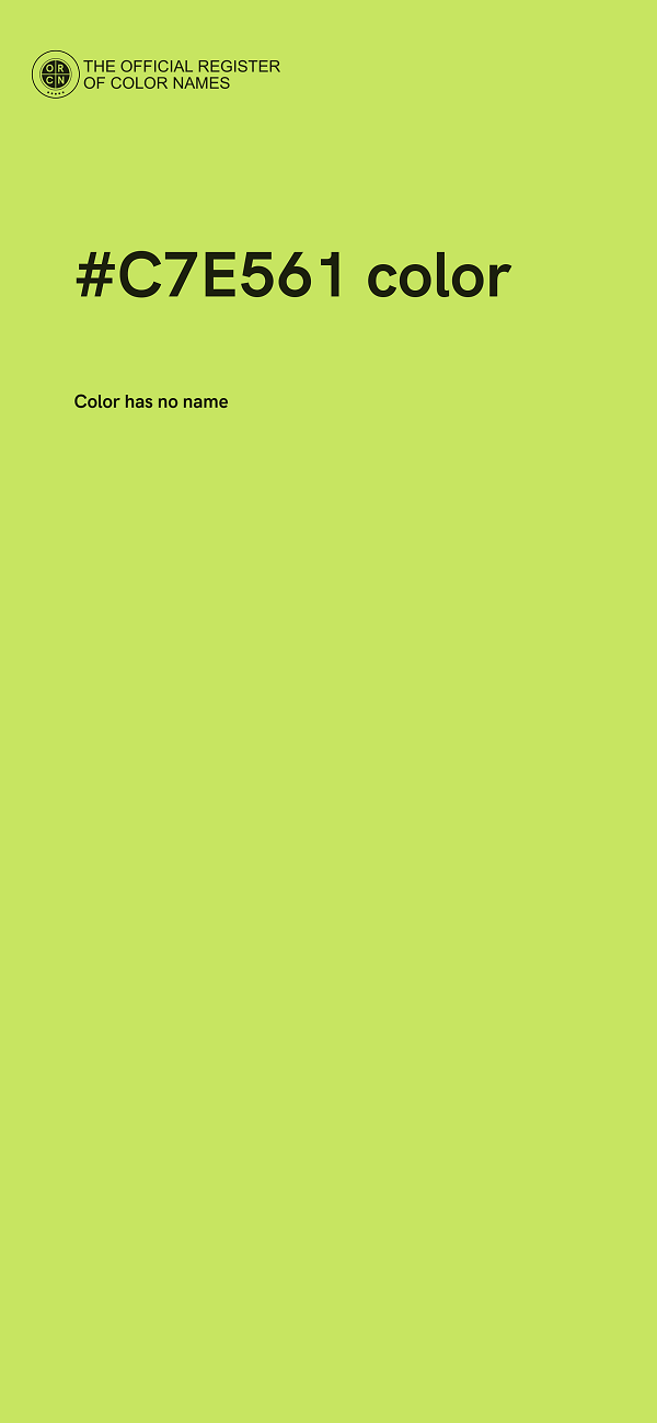 #C7E561 color image
