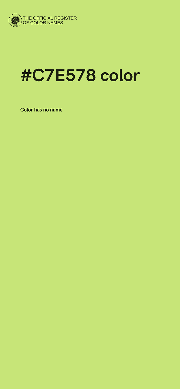 #C7E578 color image