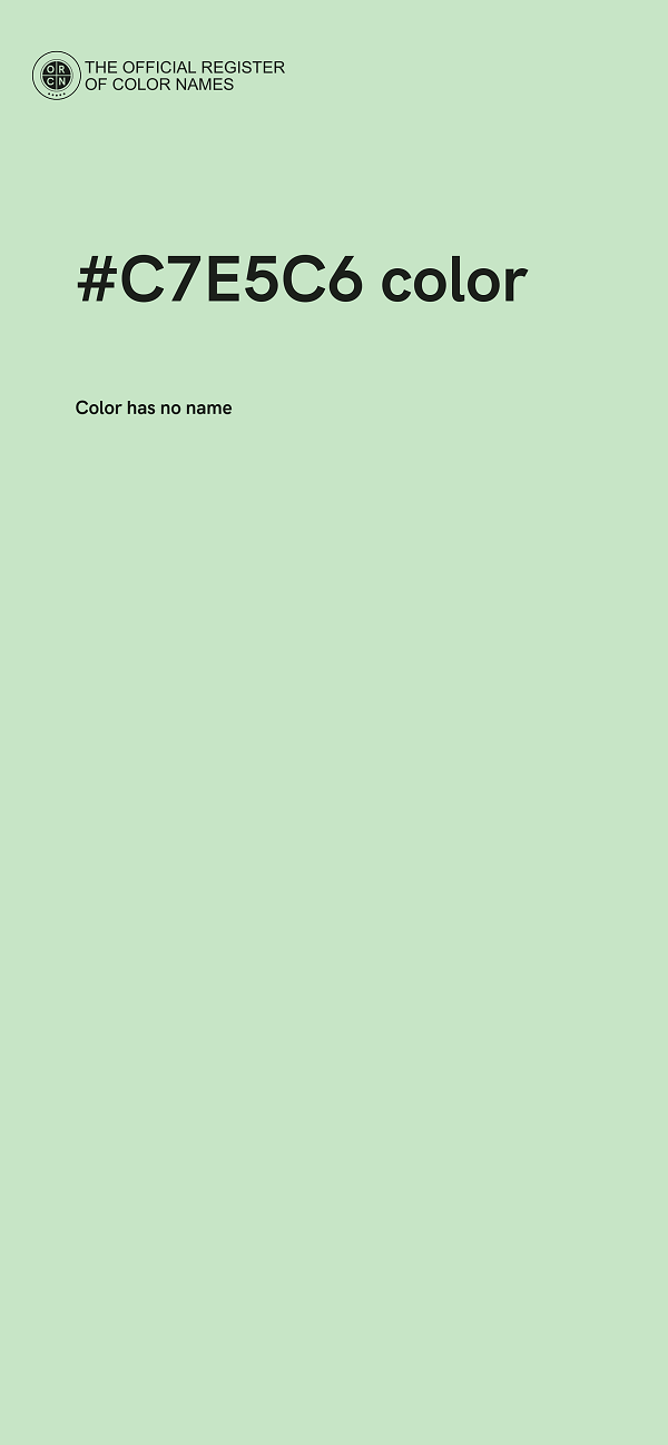 #C7E5C6 color image