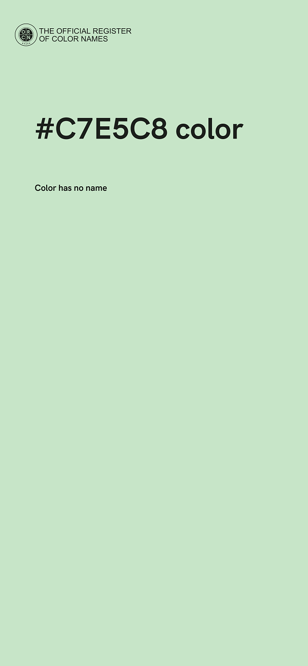 #C7E5C8 color image
