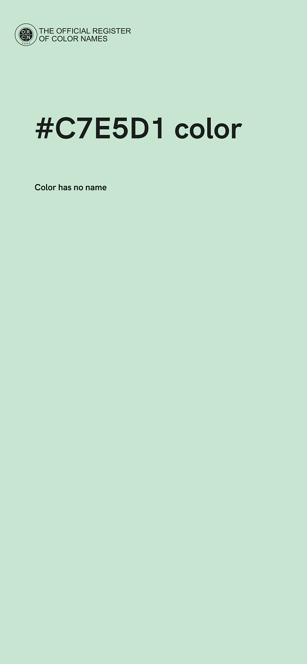 #C7E5D1 color image
