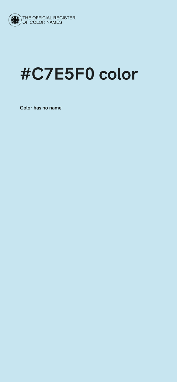 #C7E5F0 color image