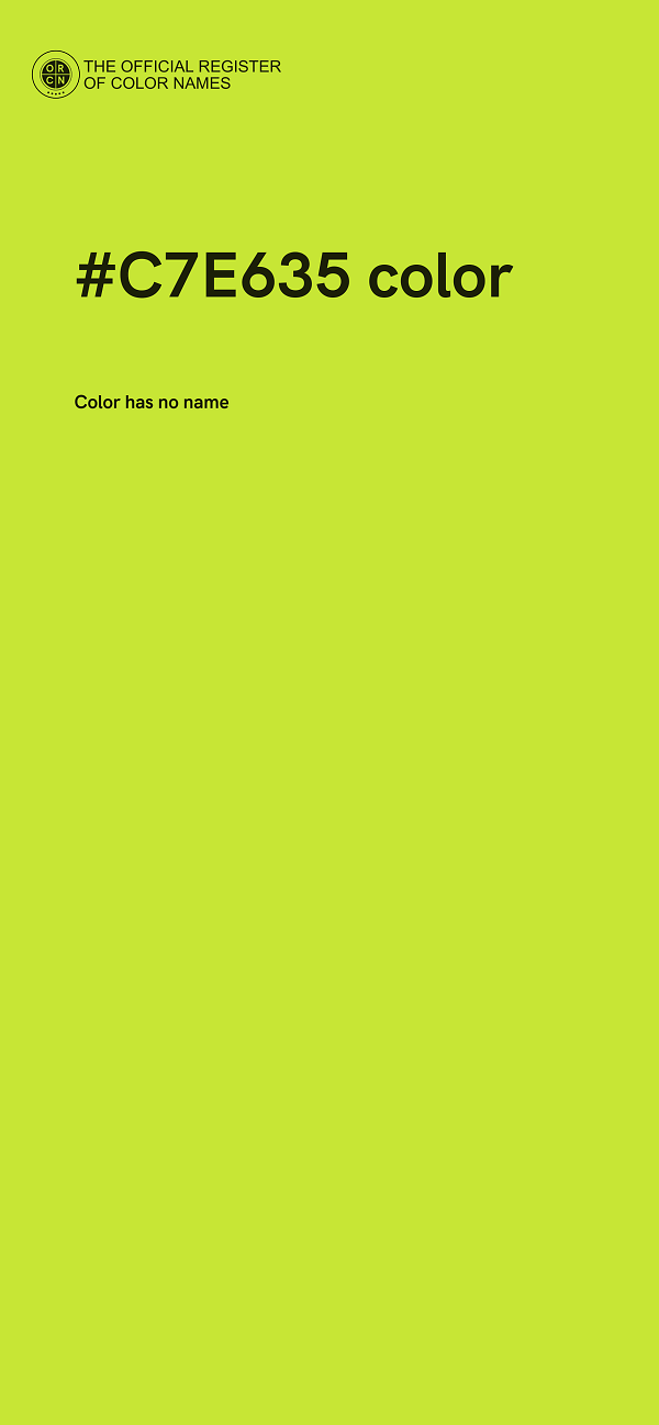 #C7E635 color image