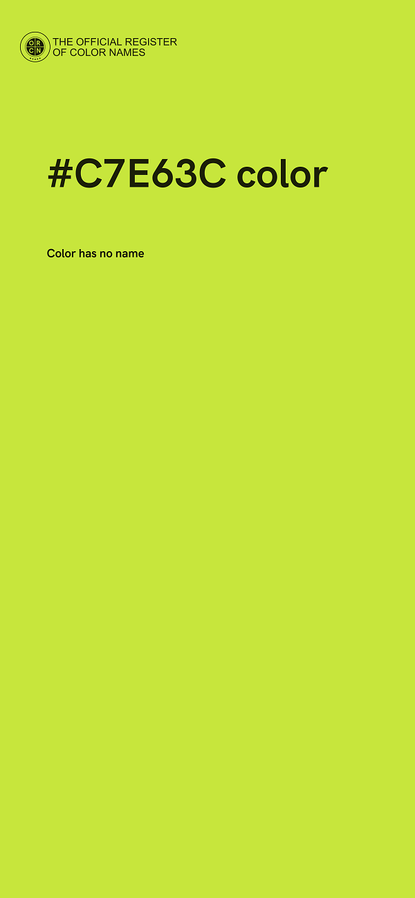 #C7E63C color image