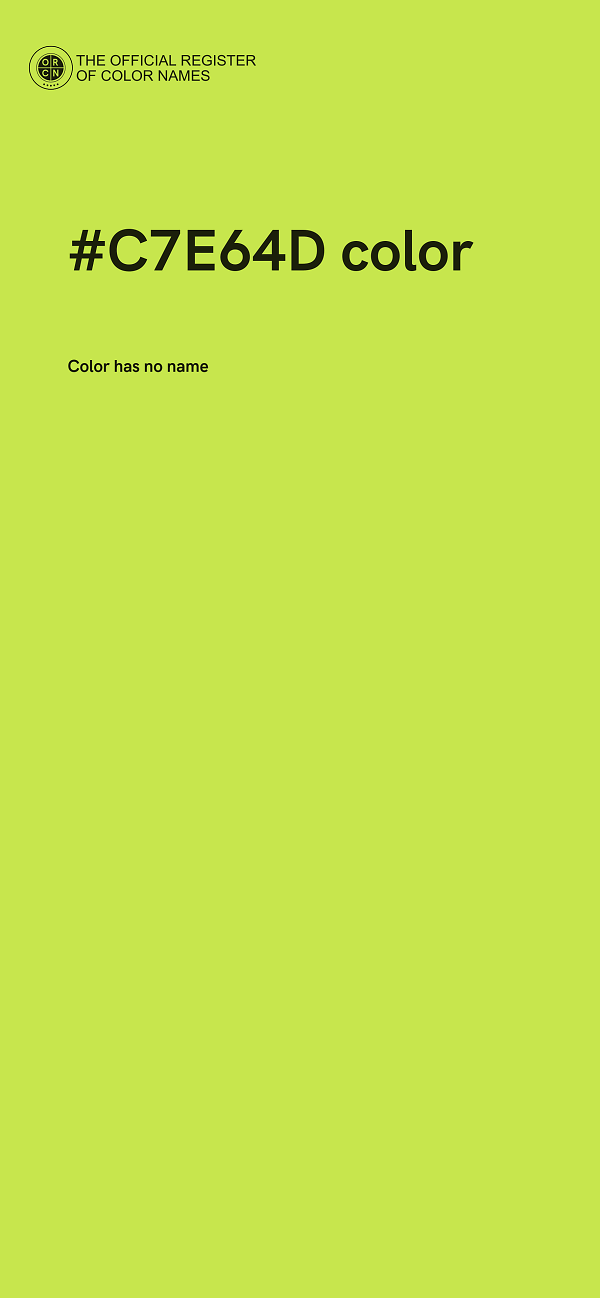 #C7E64D color image