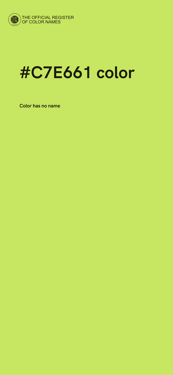 #C7E661 color image