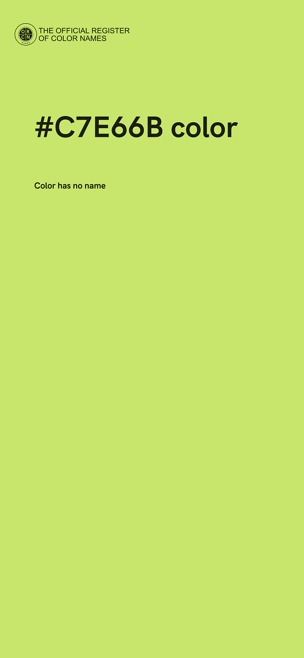 #C7E66B color image