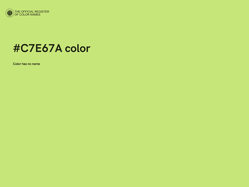 #C7E67A color image