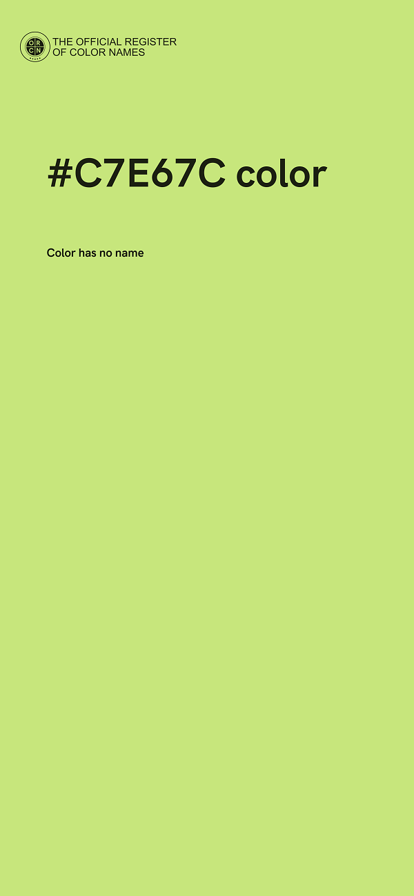 #C7E67C color image