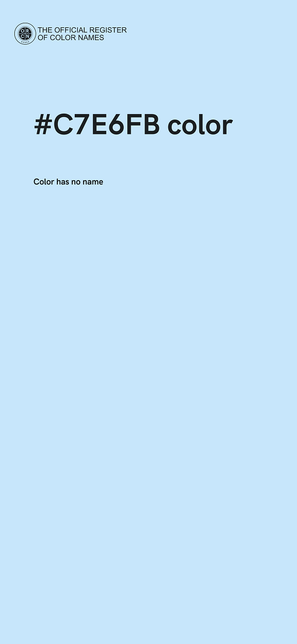#C7E6FB color image