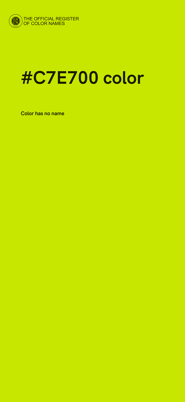 #C7E700 color image