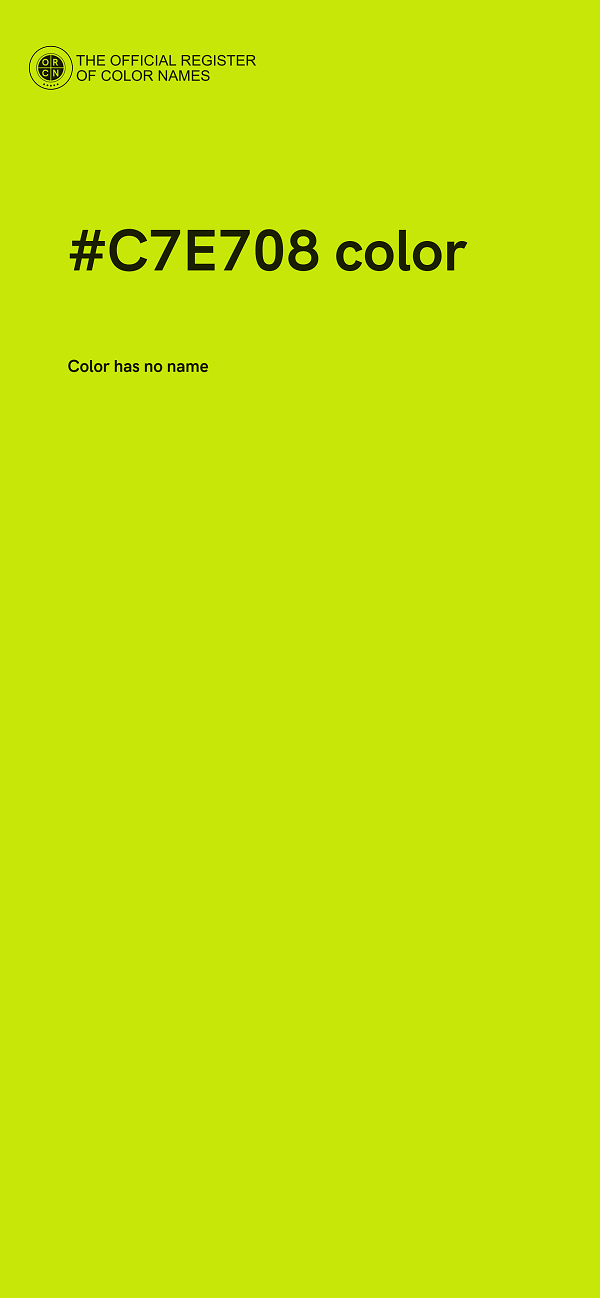 #C7E708 color image