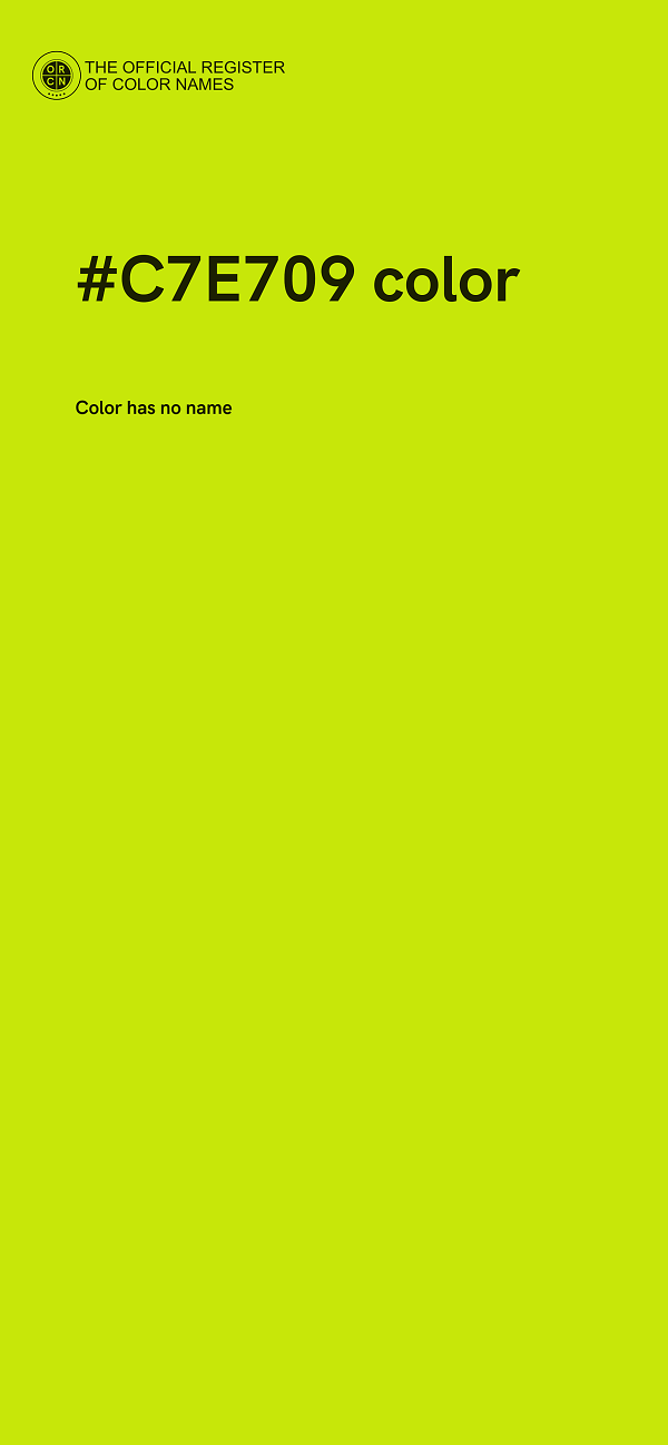 #C7E709 color image