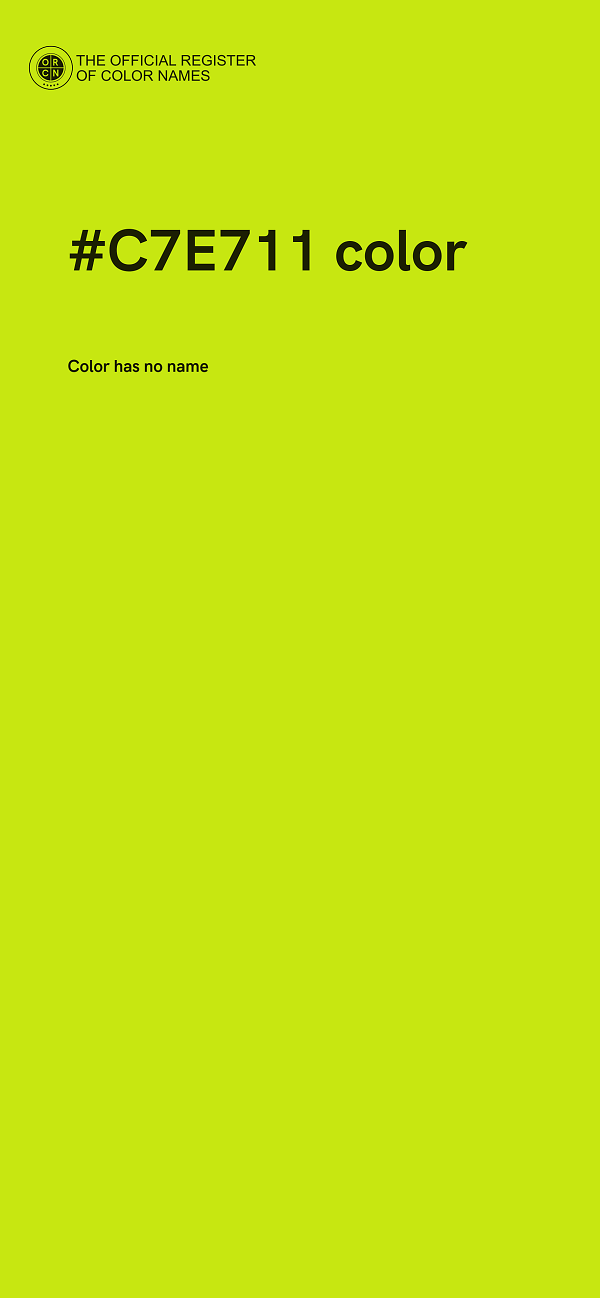 #C7E711 color image