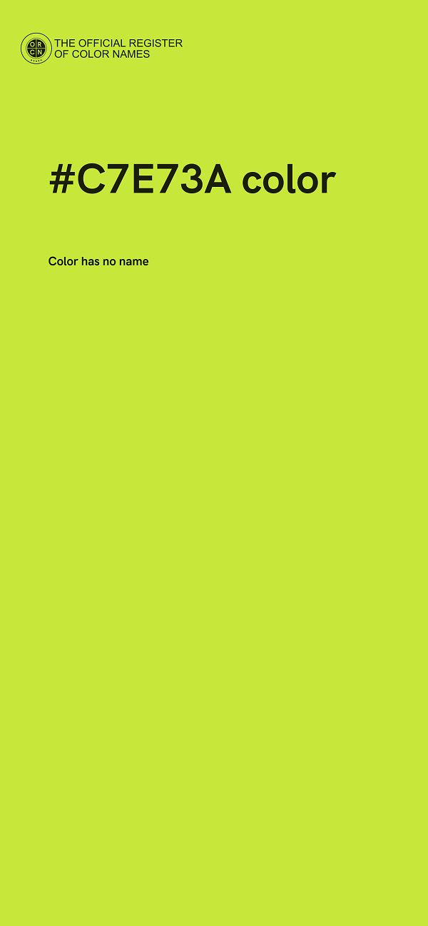 #C7E73A color image