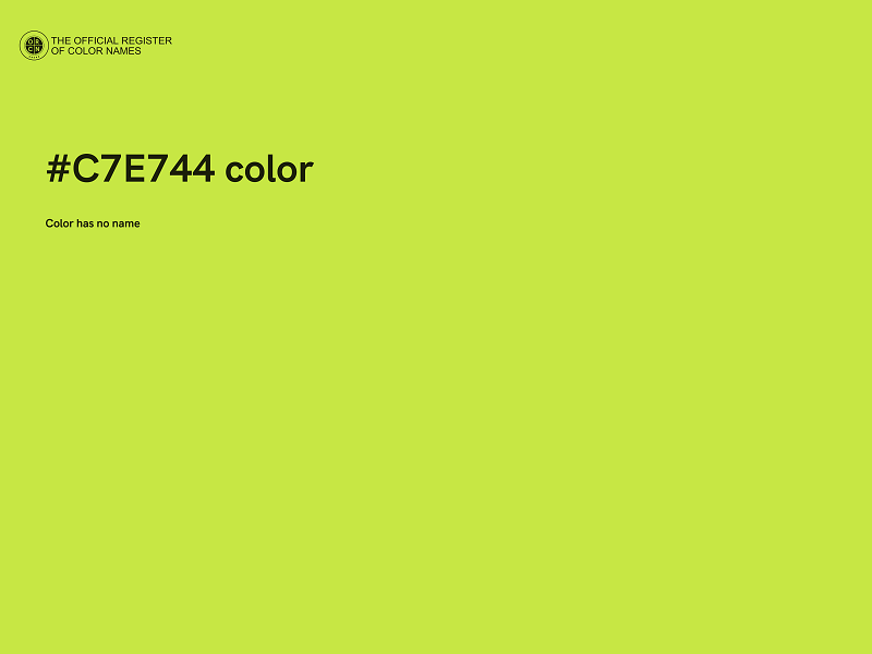 #C7E744 color image