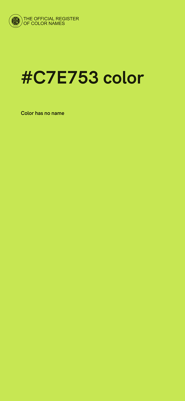 #C7E753 color image