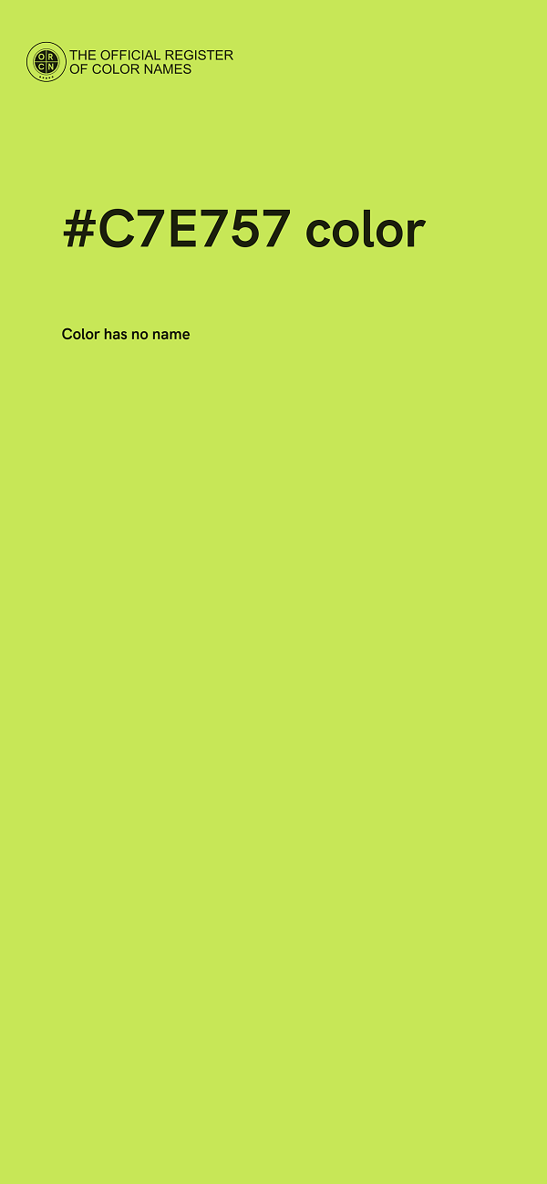 #C7E757 color image