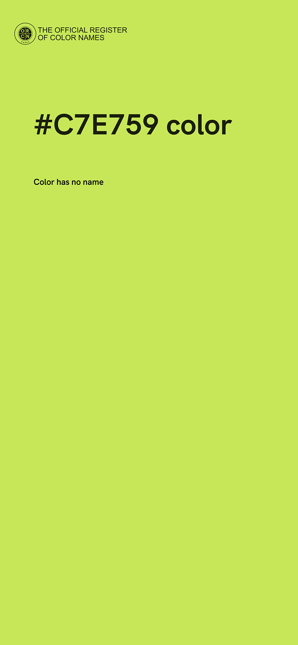#C7E759 color image