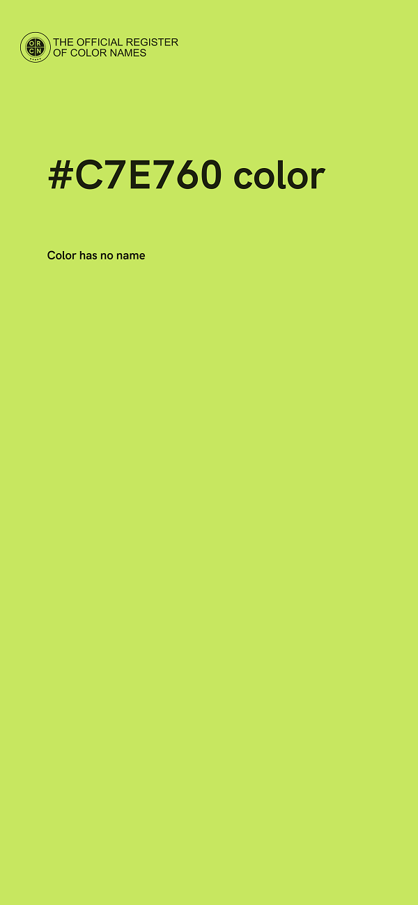 #C7E760 color image
