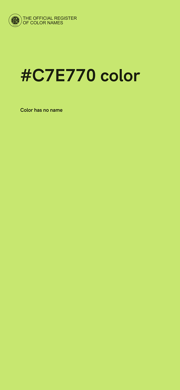 #C7E770 color image