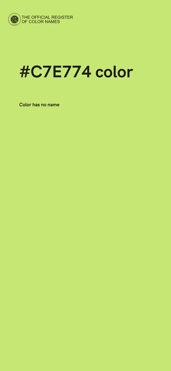 #C7E774 color image