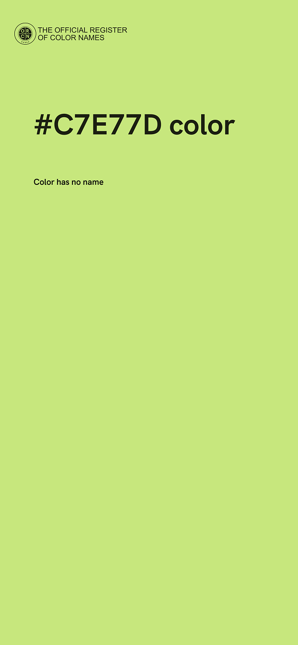 #C7E77D color image