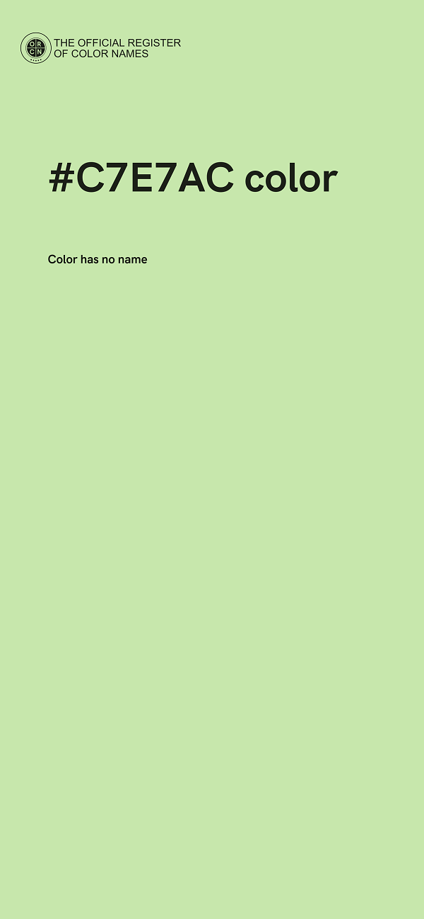 #C7E7AC color image