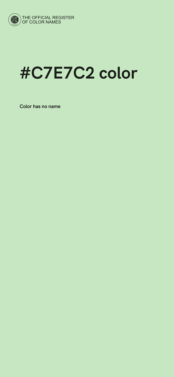 #C7E7C2 color image