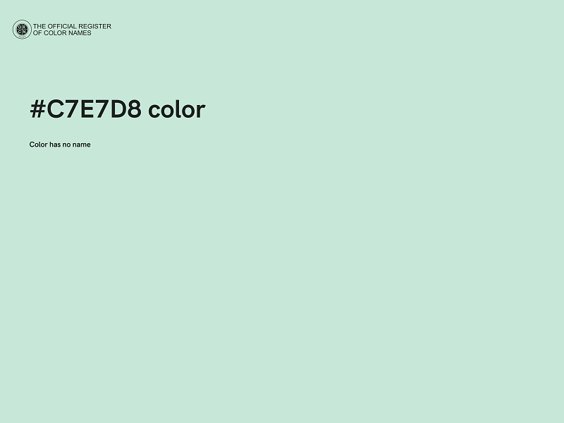 #C7E7D8 color image