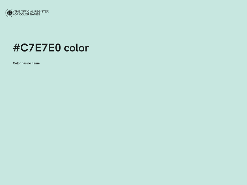 #C7E7E0 color image