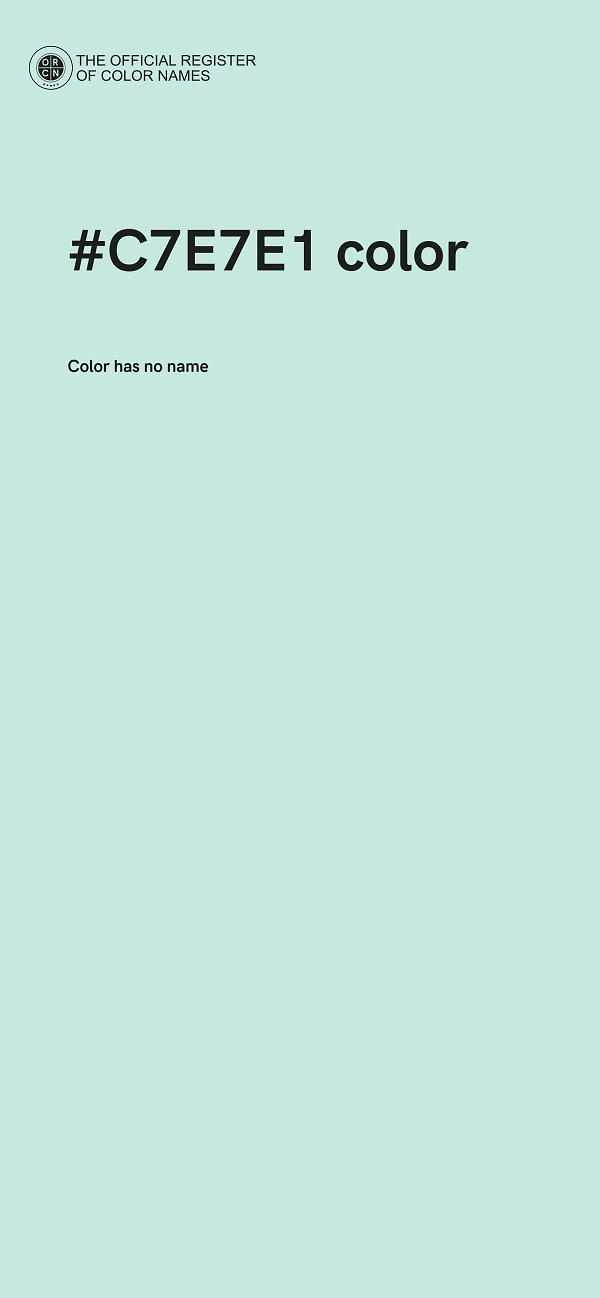 #C7E7E1 color image