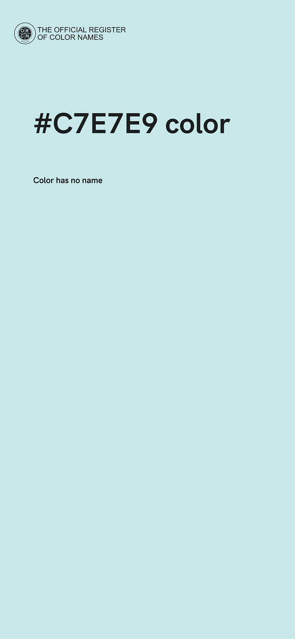 #C7E7E9 color image