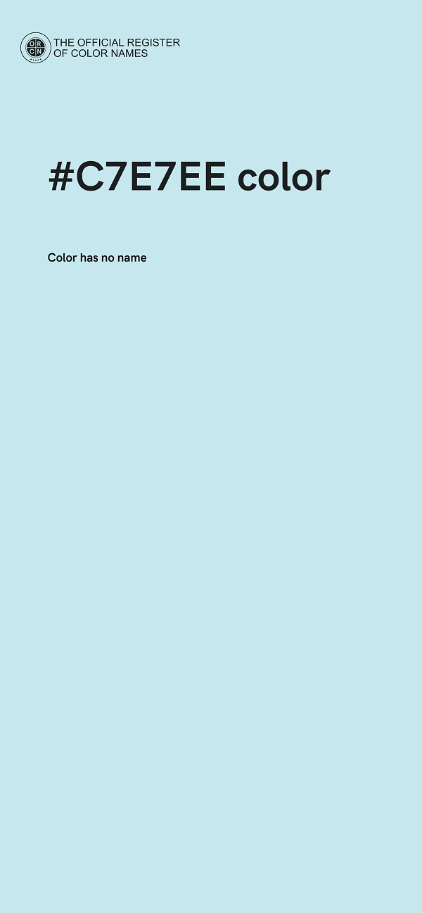 #C7E7EE color image