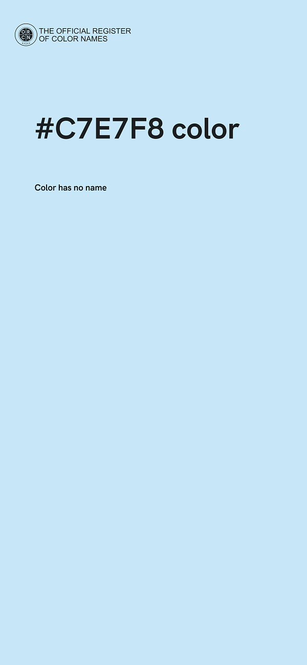 #C7E7F8 color image