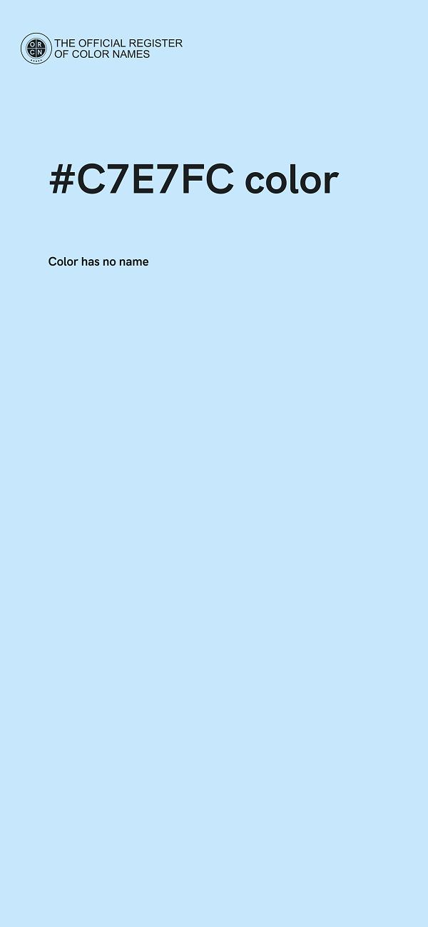 #C7E7FC color image