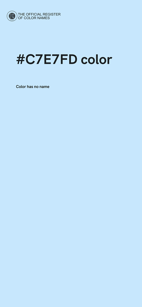 #C7E7FD color image