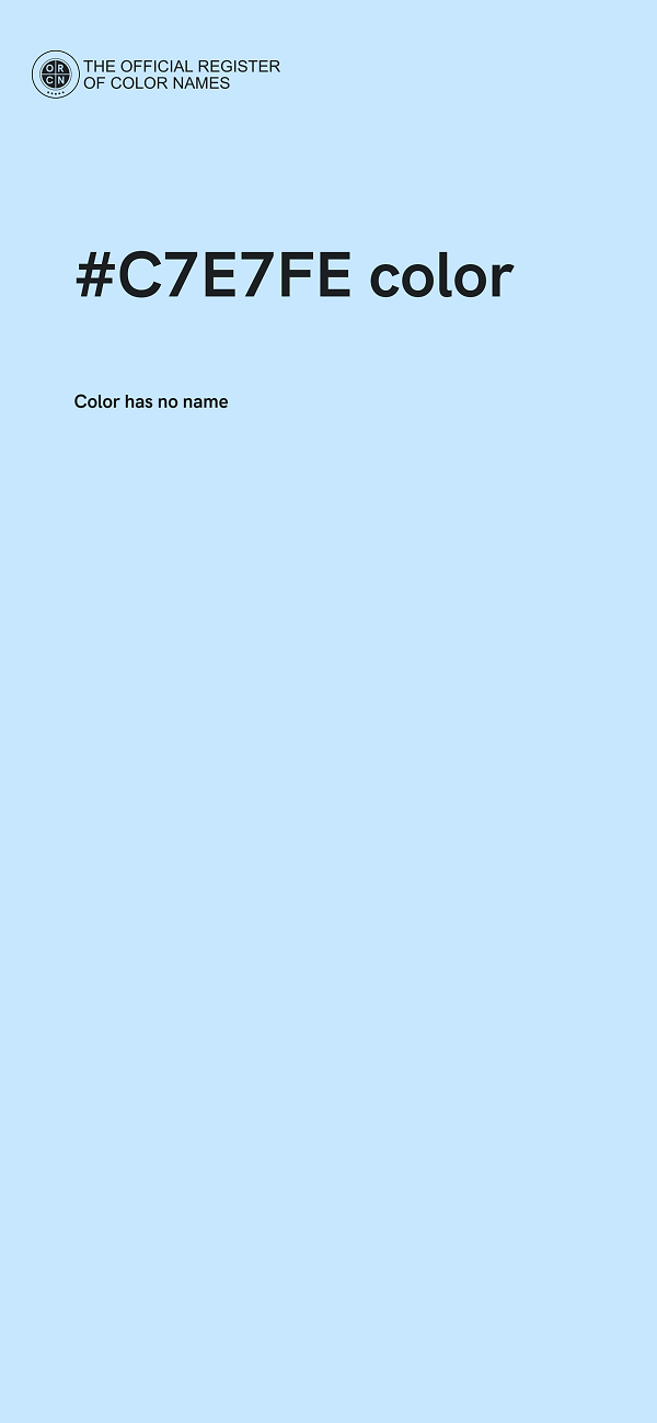 #C7E7FE color image