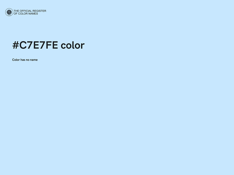 #C7E7FE color image