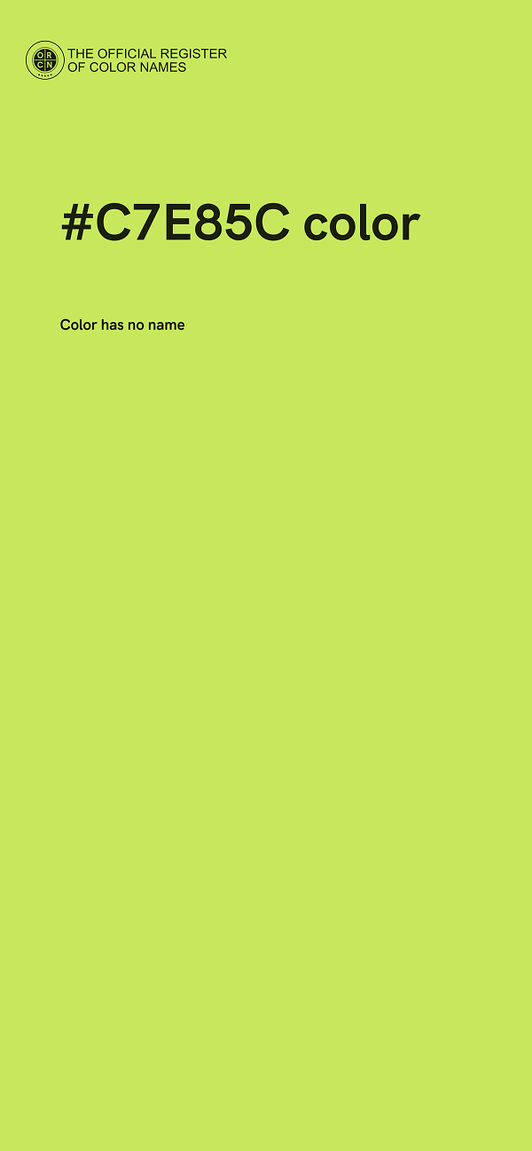 #C7E85C color image