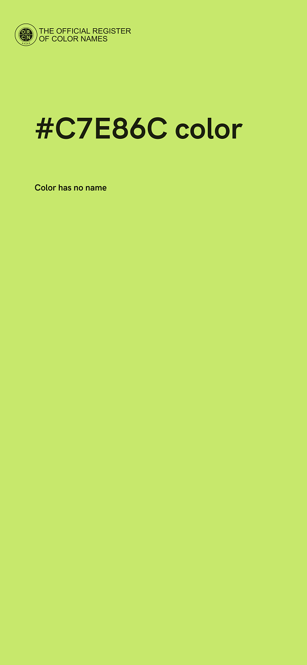 #C7E86C color image