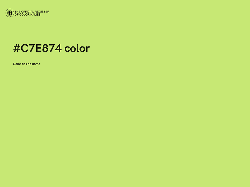 #C7E874 color image