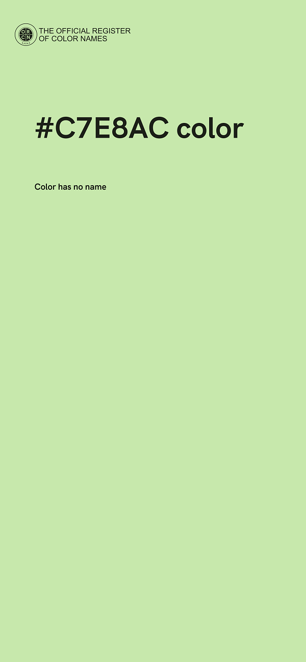 #C7E8AC color image