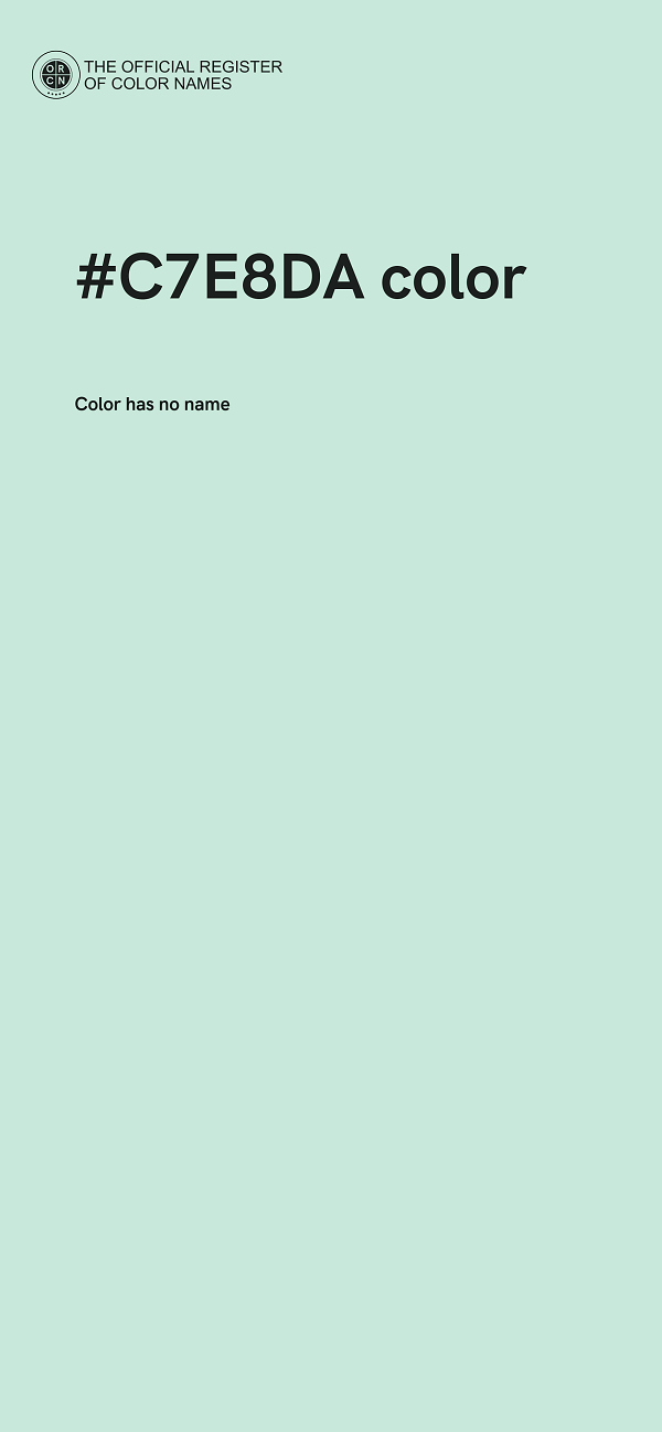 #C7E8DA color image