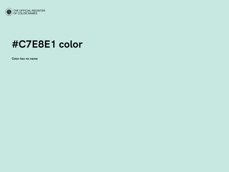 #C7E8E1 color image