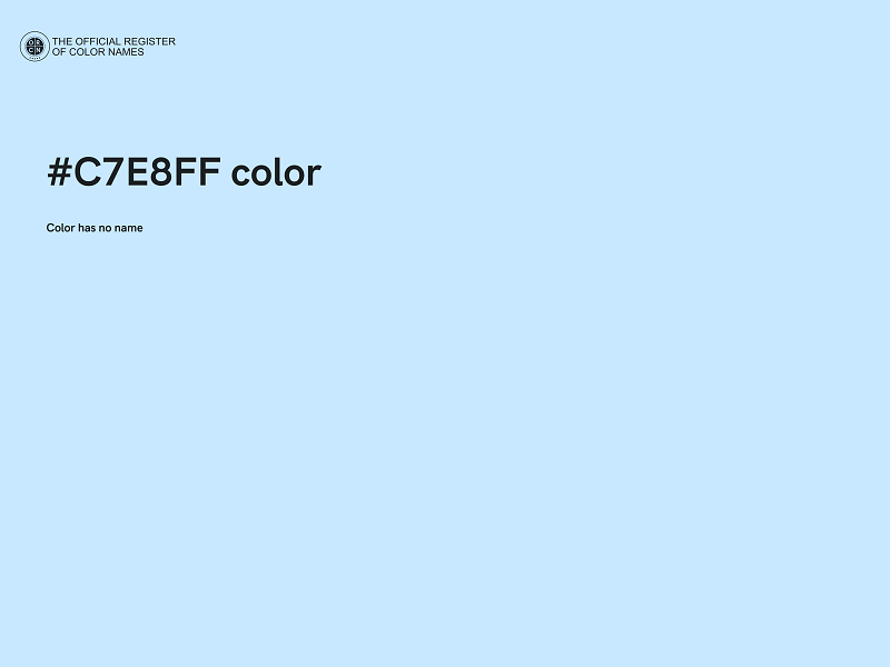 #C7E8FF color image