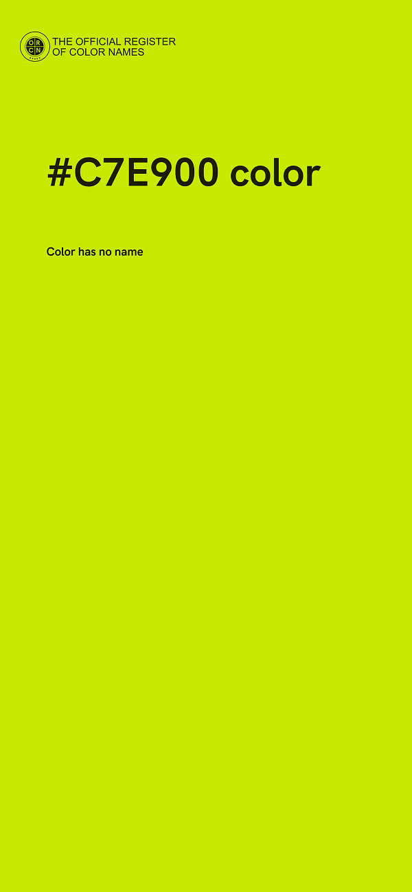 #C7E900 color image