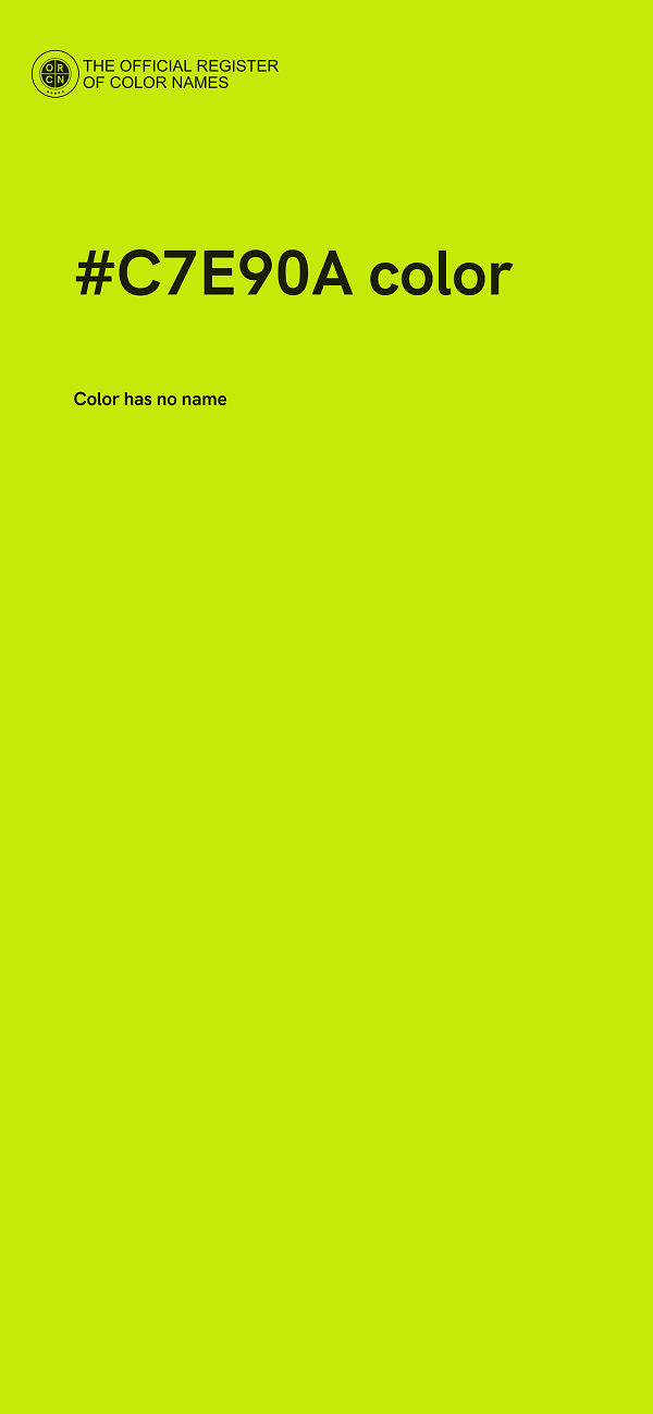 #C7E90A color image